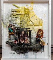 BORDALO II<br>© Tradição, 2015
Técnica mista e assemblage  
30 x 22 x 22 cm 
