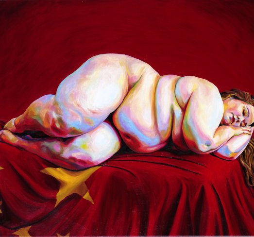 O Alquimista, 2012<br>Óleo sobre tela, 238x83cm