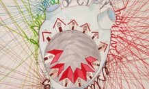 <br>Alexandra Mesquita - Coração em Harmonia, 2014 - Caneta permanente sobre papel - 30 x 30 cm © 
