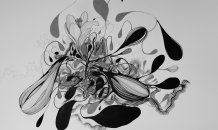 <br>© Angela Sanchez - Sem Titulo, 2016 - Técnica mista sobre papel  - 70 x 100 cm 