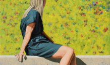<br>© Eva Navarro - Al otro lado, 2016 - Acrílico sobre tela . 162 x 89 cm 