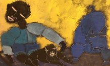<br>Tchalé Figueira- Cão de Guarda , 2017 - Acrílico sobre tela - 95 x 140 cm 