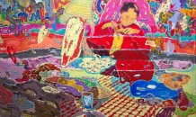 <br>© Nicoleta Sandulescu
Sem Titulo # 10 , 2017
Acrílico  sobre tela
105 x 130  cm  

