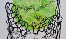 <br>© Ângela Sánchez 
Sem Título 14, 2022 
Técnica mista sobre papel
46 x 36 cm 

